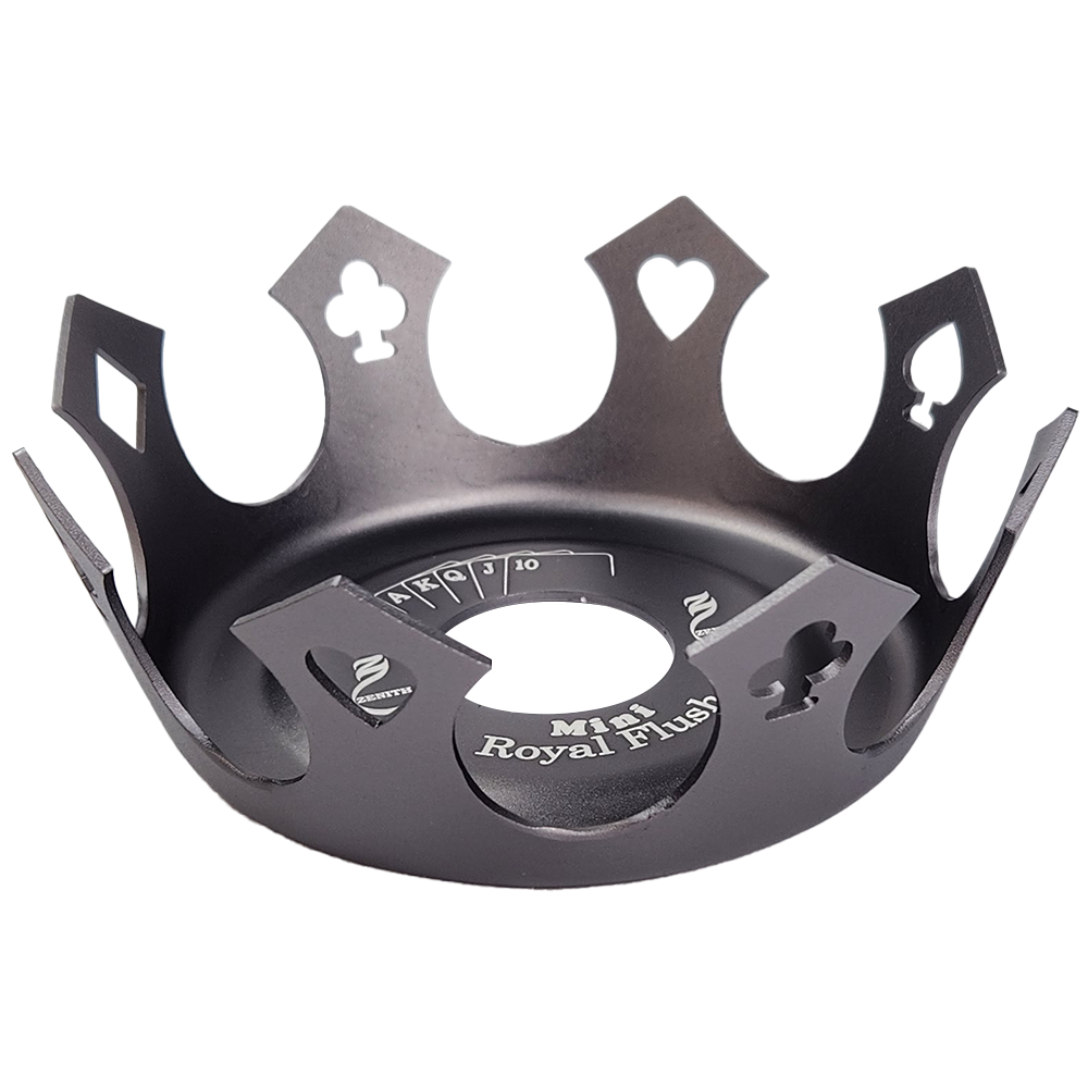 Prato Zenith Coroa Mini - Cinza Escuro - Zagabria Hookah