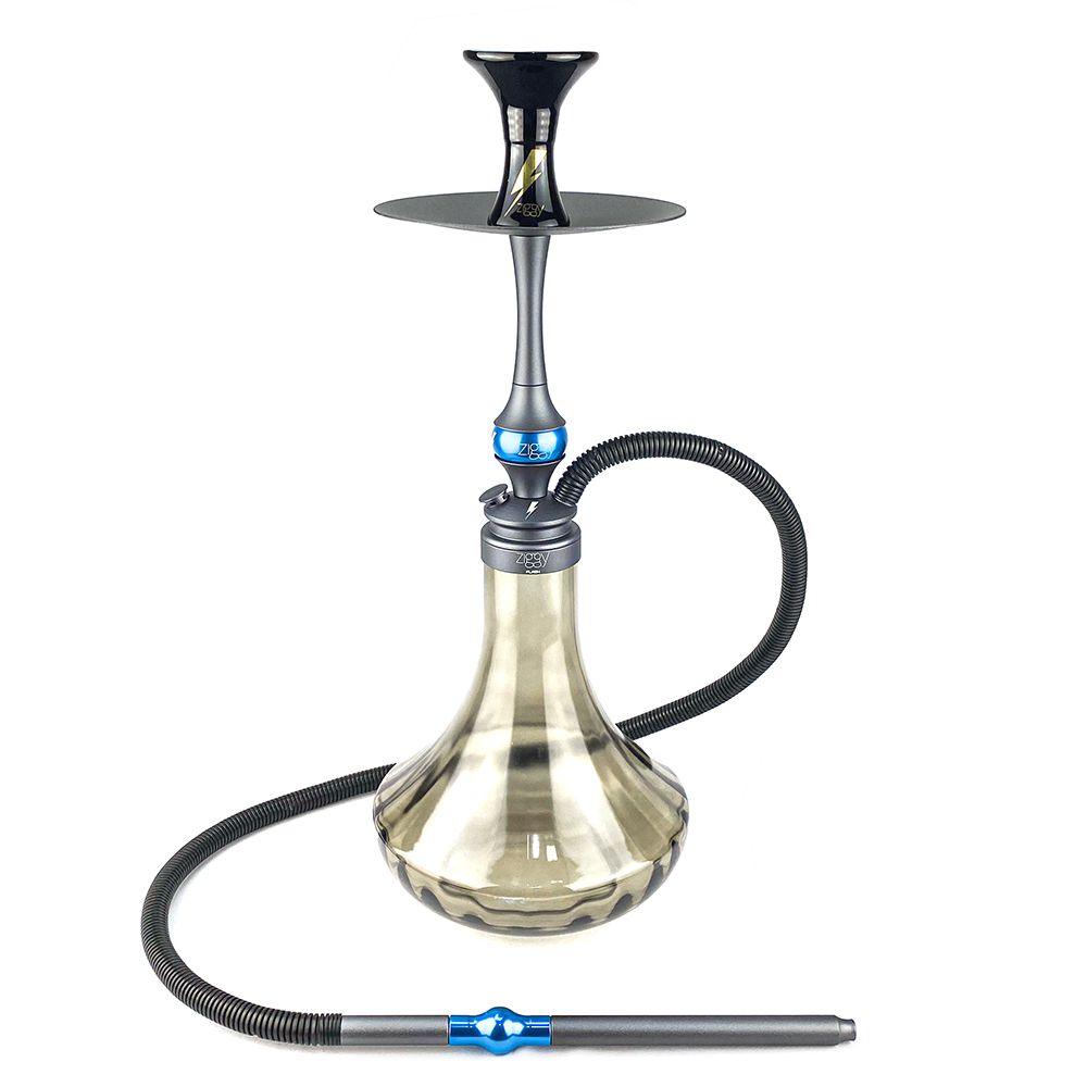 Narguile Ziggy Flash - Gray Blue - Zagabria Hookah - Narguile