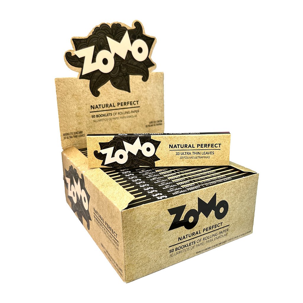 Seda Zomo Natural Perfect (Caixa com 50 livretos de 33 folhas