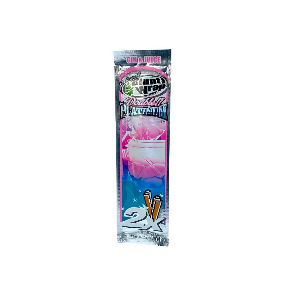 Seda Blunt Wrap Double Platinium (Pacotes Com 2 Un) - Gin E Juice