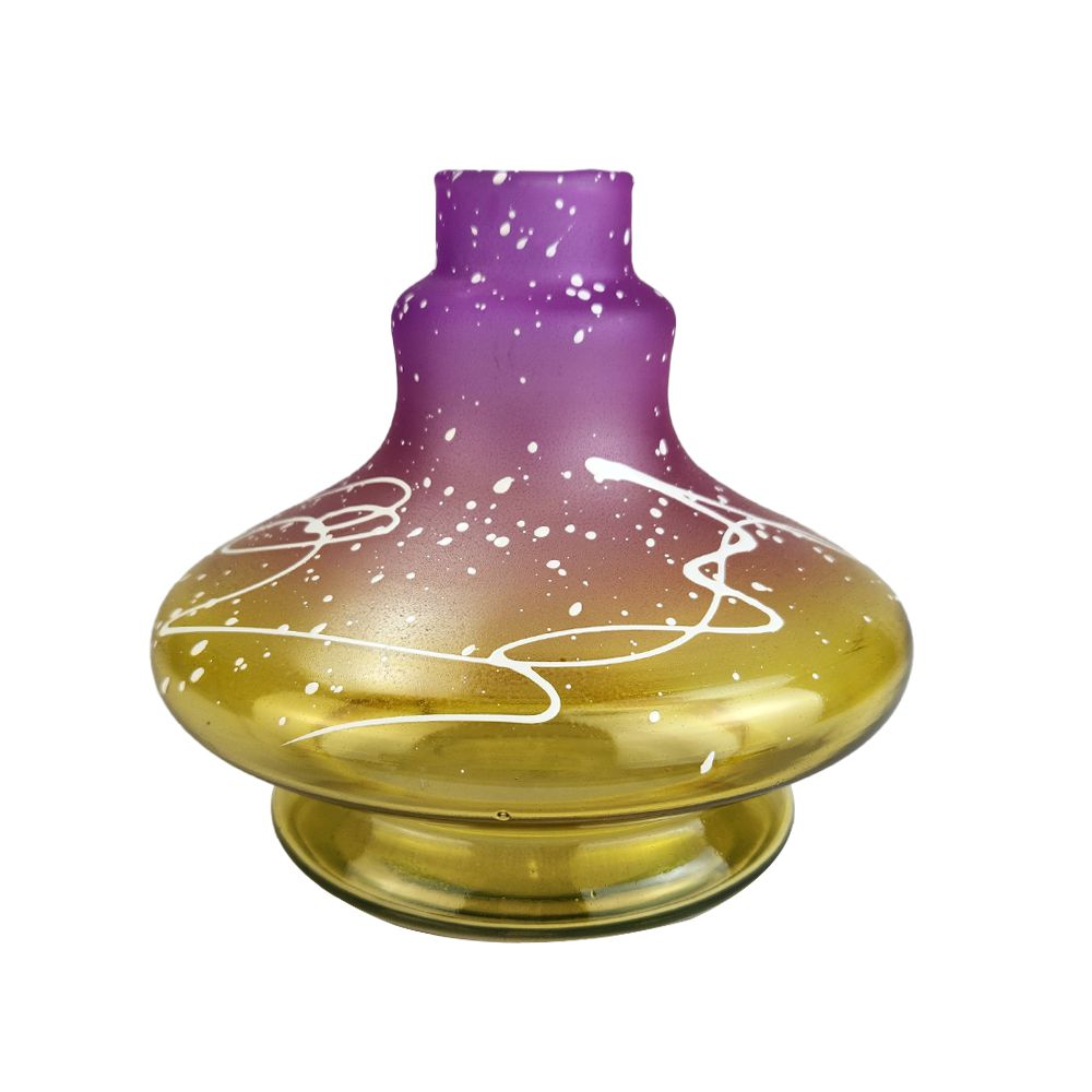 Vaso ZH Mini New Aladim 2 Abstrato - Roxo/Amarelo - Zagabria