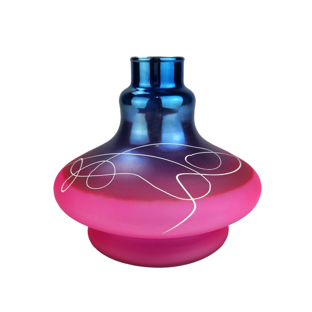 Vaso ZH Mini New Aladim 2 Abstrato Metálico - Azul/Rosa - Zagabria