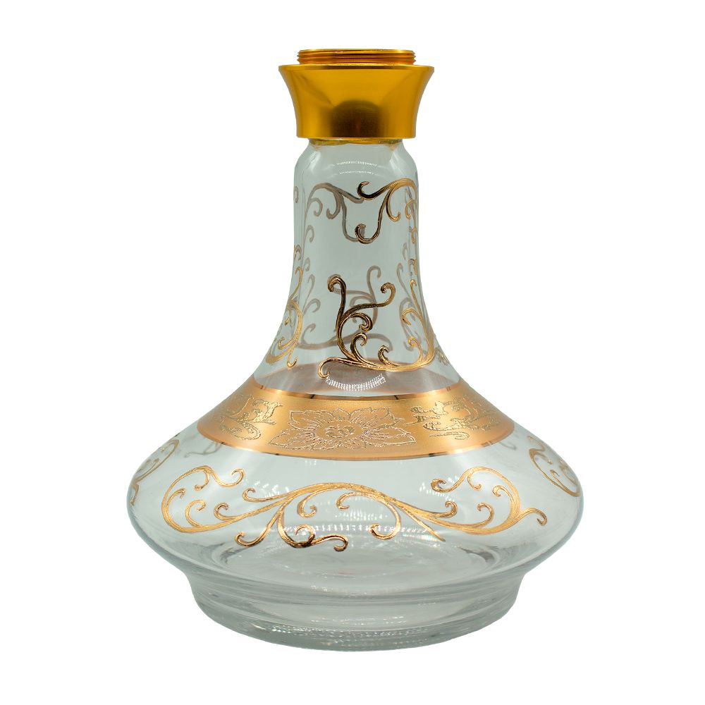 Vaso Reposição Amazon Hookah Future Bohemian - Dourado/Clear