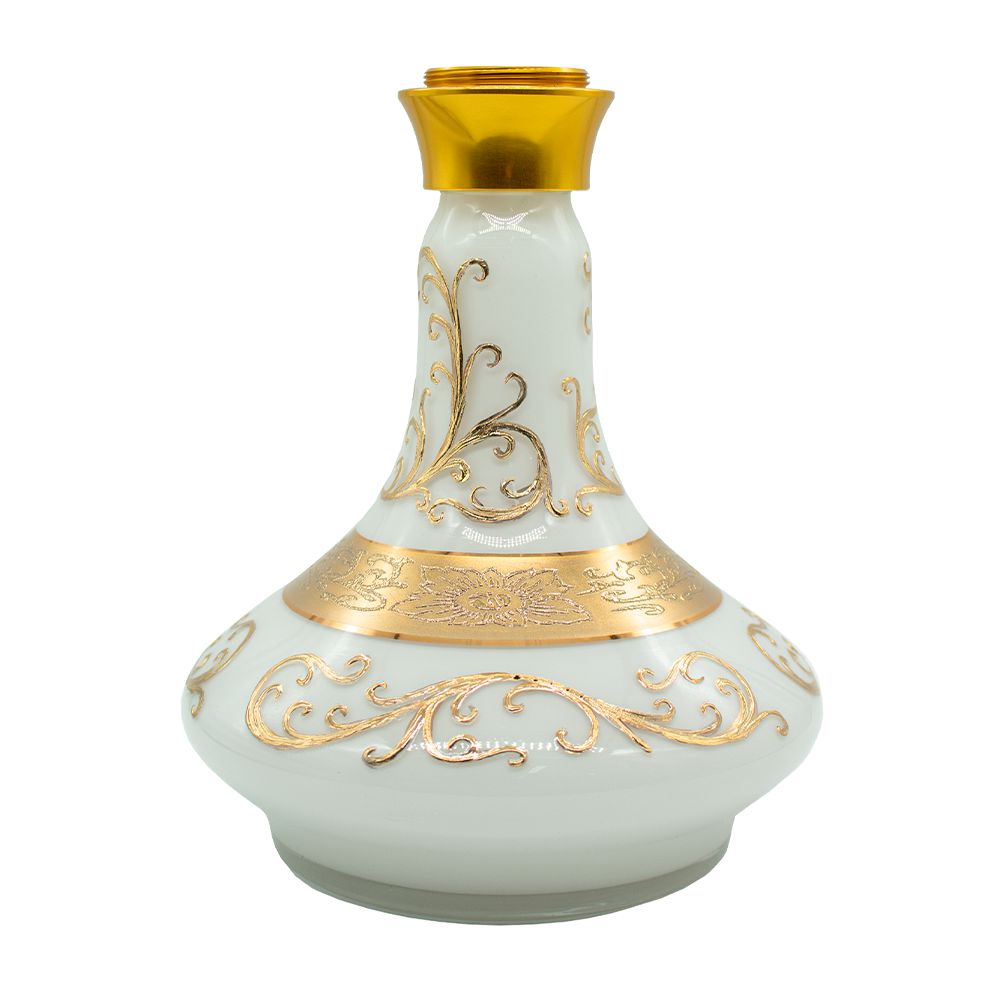 Vaso Reposição Amazon Hookah Future Bohemian -Dourado/Branco