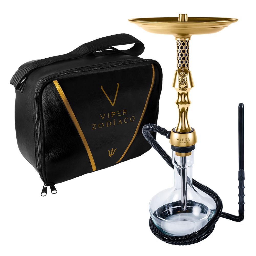 Narguile Completo Triton Viper Zodíaco - Leão + Bolsa - Zagabria