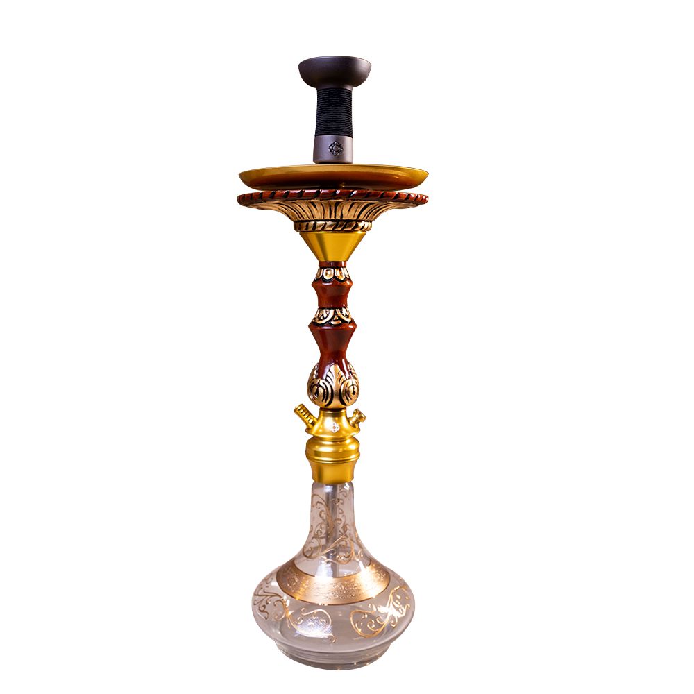 Narguile Completo Amazon Future Serie Ouro Bohemian - Gold/Redwood