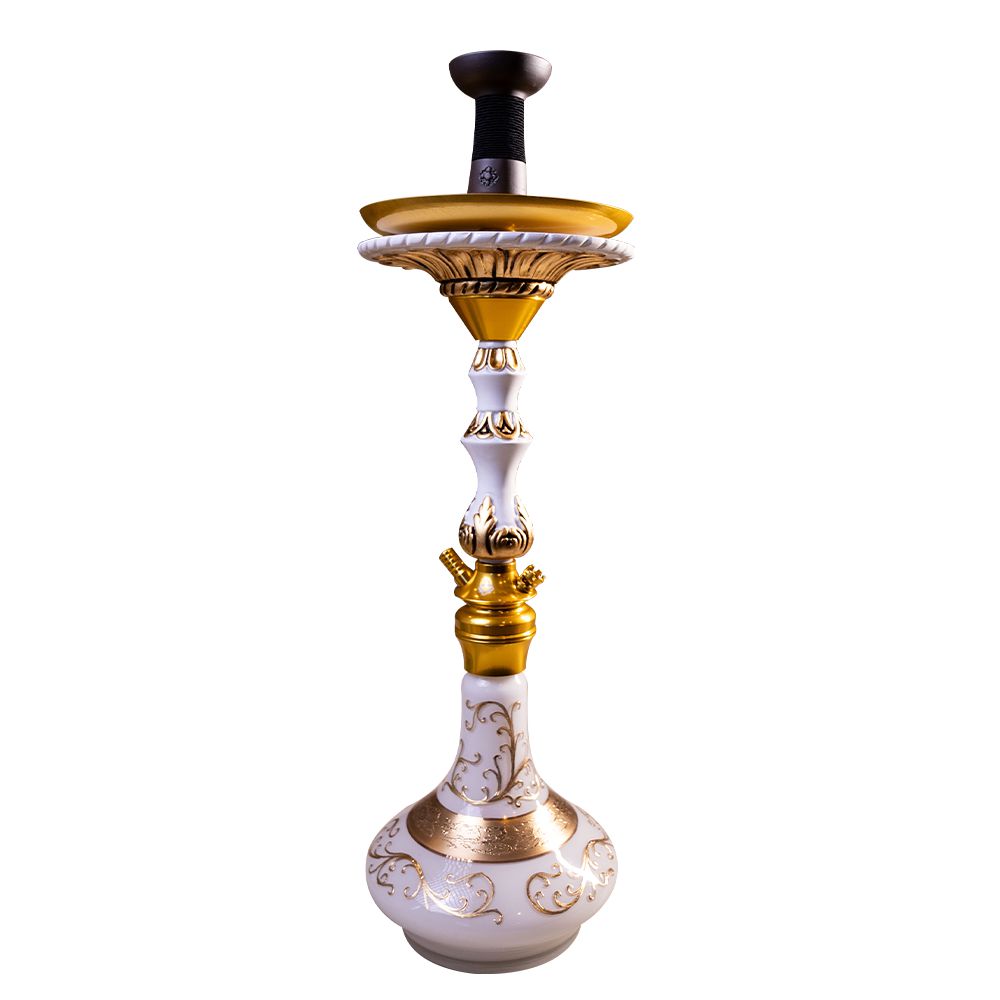 Narguile Completo Amazon Future Serie Ouro Bohemian - Gold/White