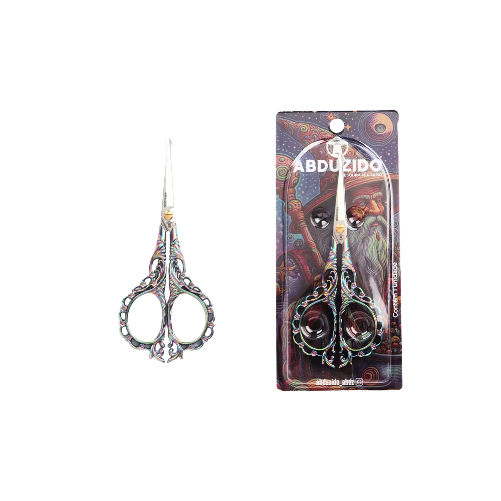 Tesoura ABDZ Queen Round - Rainbow - Zagabria Hookah - Narguile