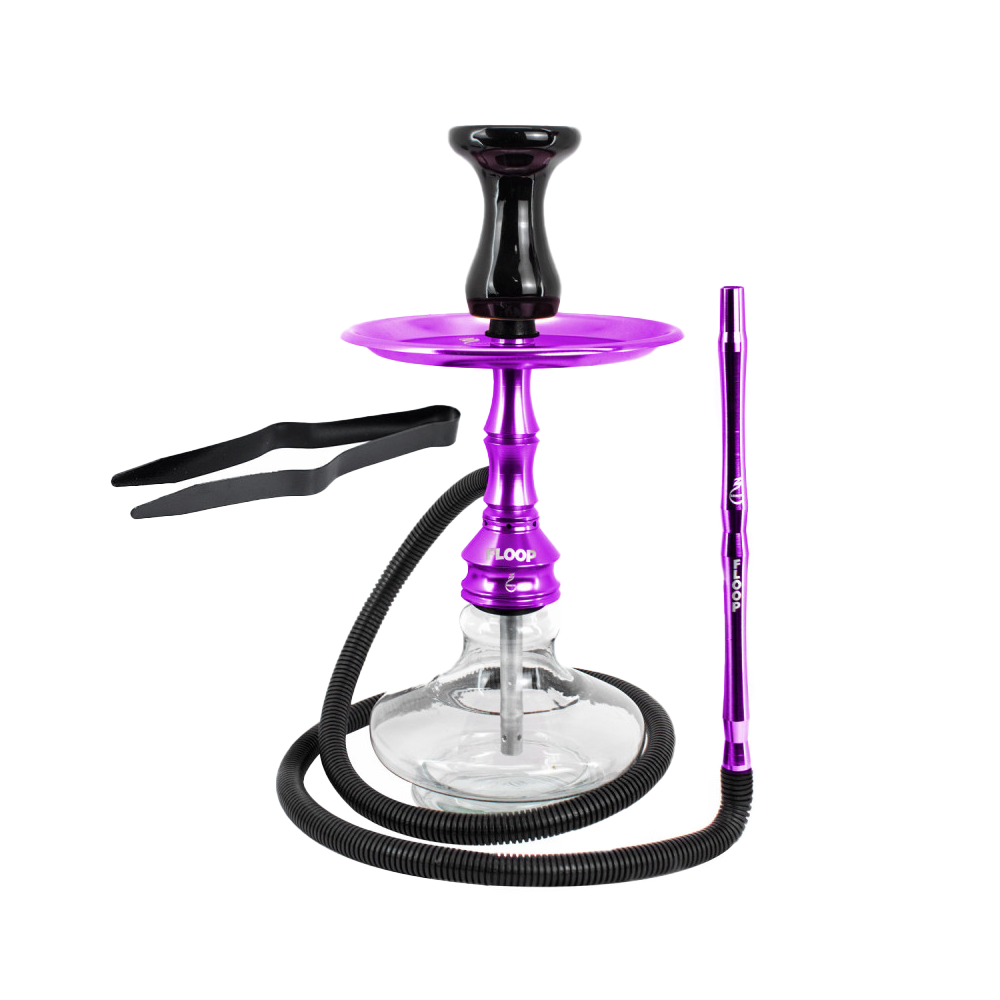 Narguile Completo Zenith Floop - Roxo - Zagabria Hookah - Narguile