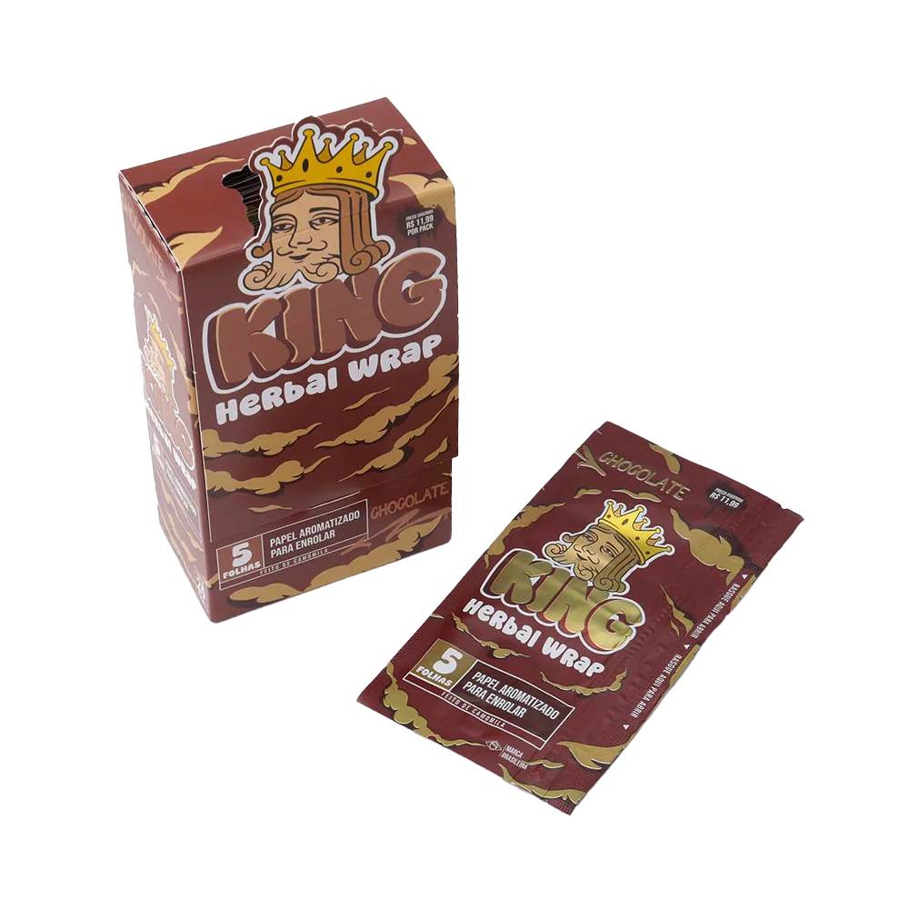 Display King Herbal Wrap - Chocolate (Caixa com 25 uni com 5