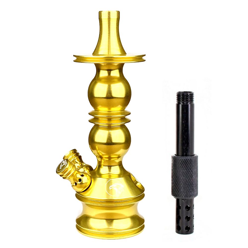 Stem Narguile Zeus Single 2 Respiros - Dourado - Zagabria Hookah