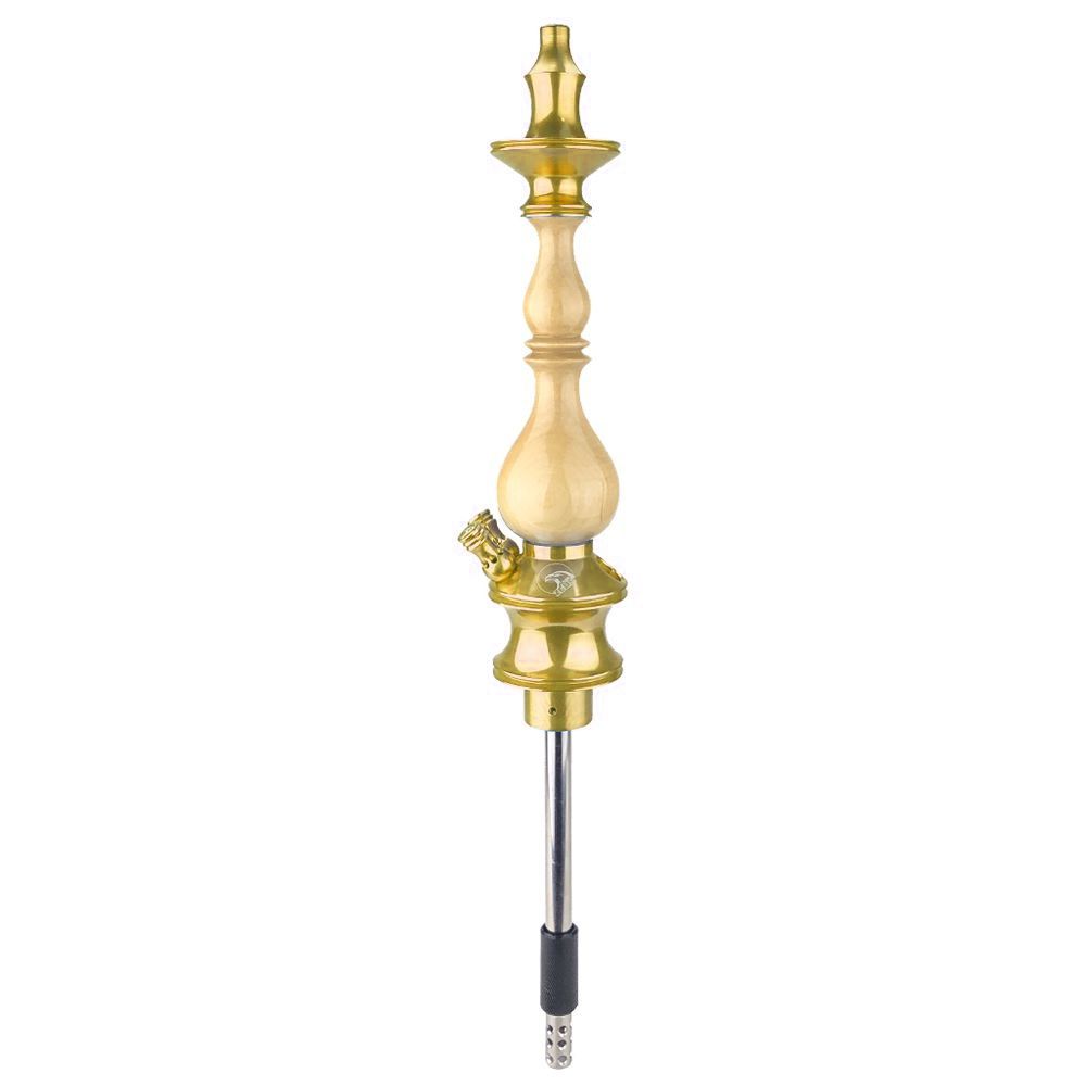 Stem Narguile Zeus Hookah New Edition 2 Respiros - Dourado/Marfim