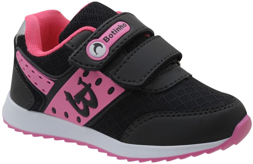 tenis escolar preto velcro