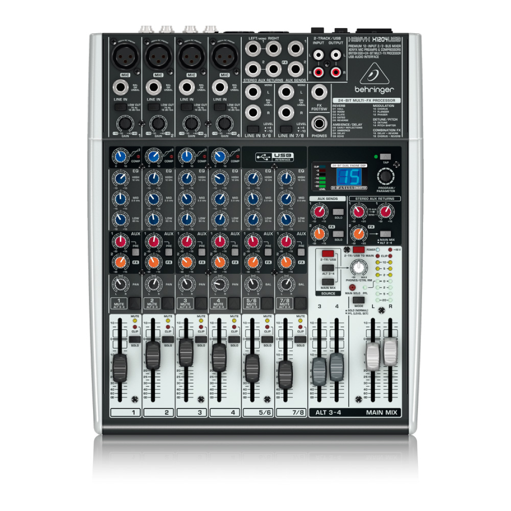 Behringer XENYX X1204USB アナログミキサー Grandes Ofertas! Aproveite!