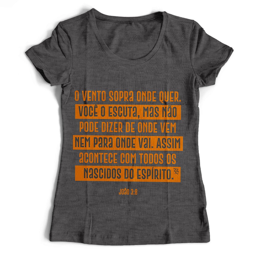 Camisetas gospel feminina sales