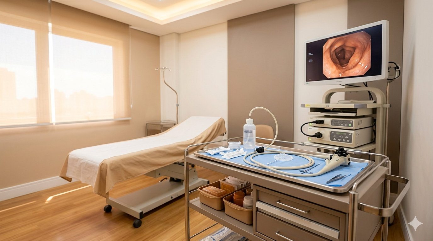 Sala de endoscopia — pincas Argus gastroscopia colonoscopia