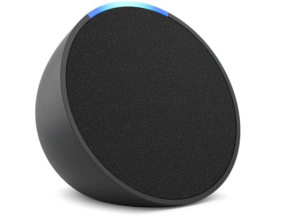 Echo Pop | Smart speaker compacto com som envolvente e Alexa | Cor Preta
