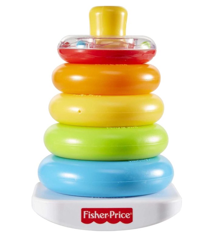 Fisher-Price, Pirâmide de Argolas, Brinquedo para Bebês, A partir de 6 meses