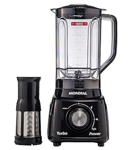 Liquidificador Turbo Power, Mondial, Preto, 550W, 110V - L-99 FB
