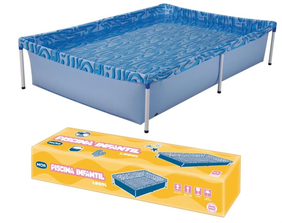 Mor - Piscina 1000 L Retangular Multicor