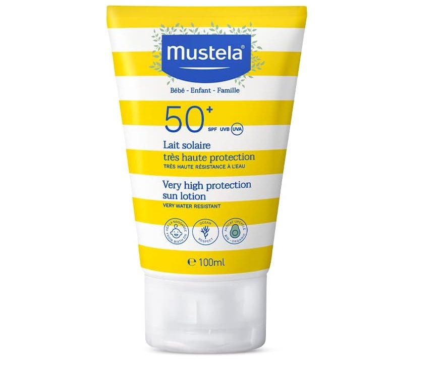 Mustela Solares Protetor Solar Infantil Loção Rosto e Corpo FPS 50+