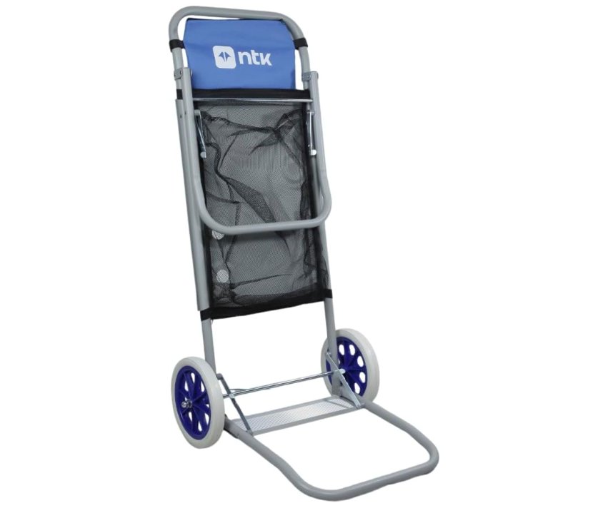 NTK, Carrinho Dobrável Beach Cargo, Transformável em Mesa e Estrutura Metálica Anti Corrosão