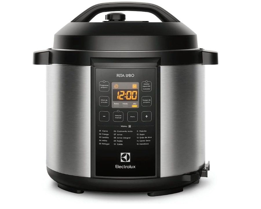 Panela de pressão Elétrica, PCC20, 6L, Preto, 127V, Electrolux