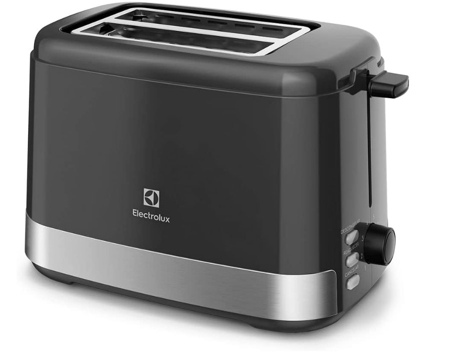 Torradeira tostador Electrolux 8 niveis de tostagem, ETS10 preto 127v