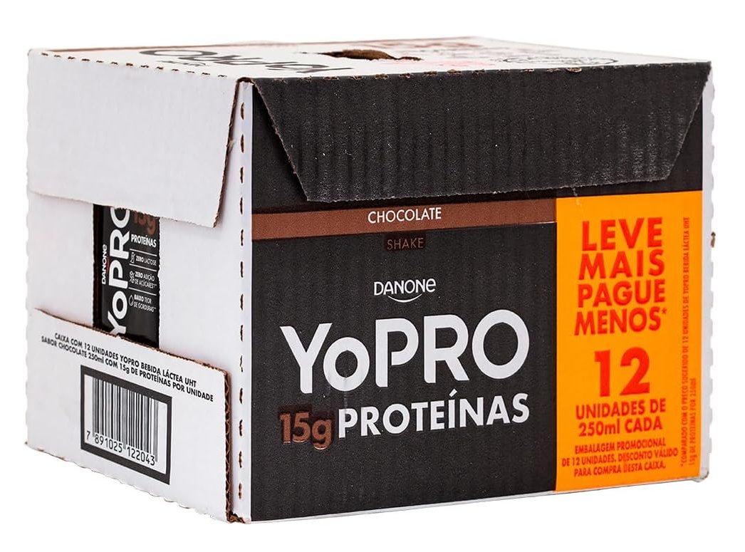 YoPRO Bebida Láctea UHT Chocolate 15g de proteínas 250ml - 12 unidades