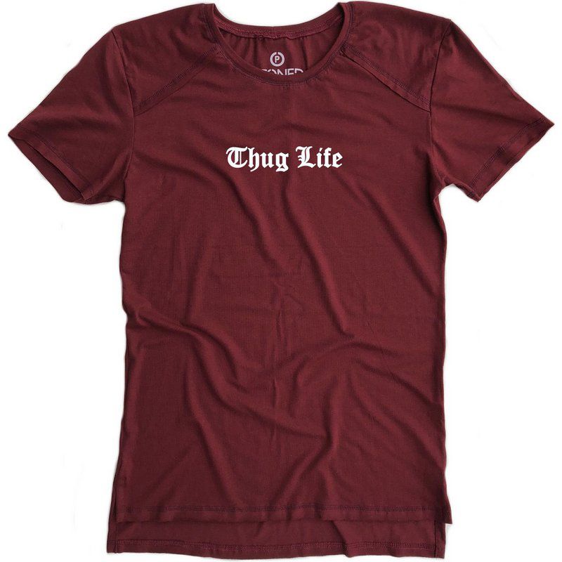 Camiseta Longline Gold Thug Life | Compre online - Stoned - Moda