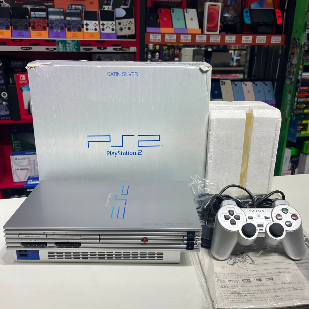 PlayStation 2 Fat Silver SCPH-39000 S Na Caixa Original – Console