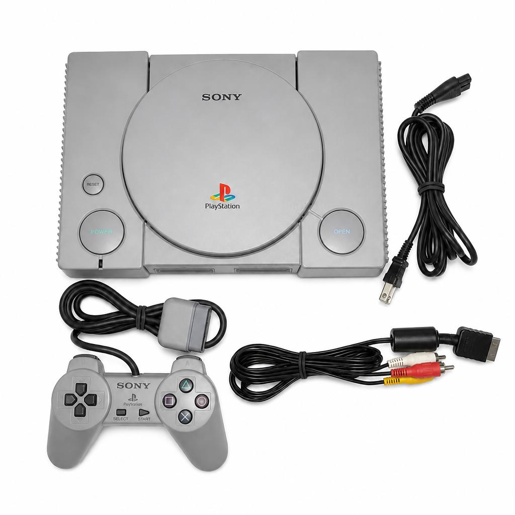 Sony PlayStation 1 SCPH-7000 Cinza — NTSC-J + Controle JP - Digão