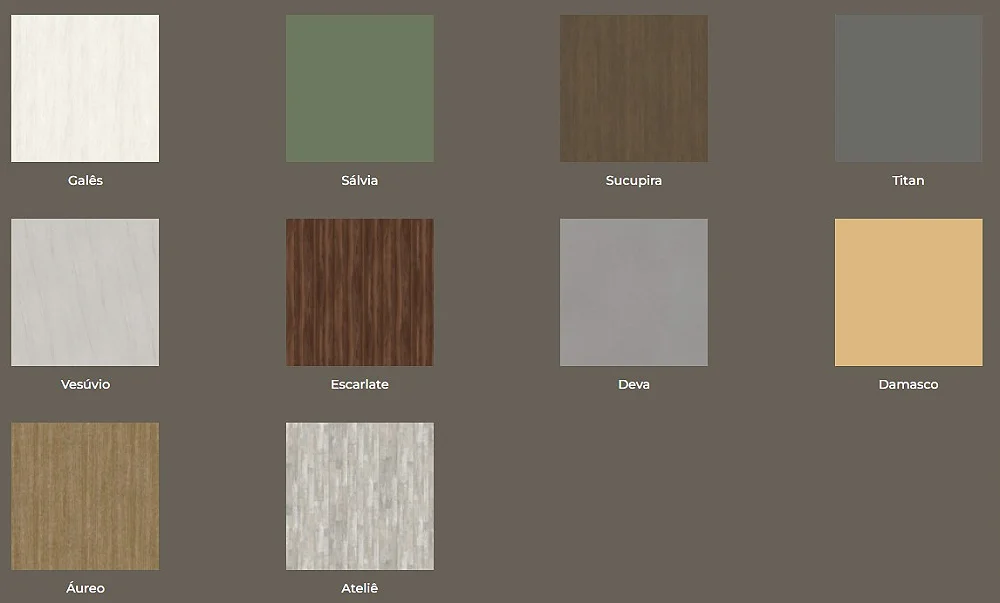 tabela e cores de mdf arauco