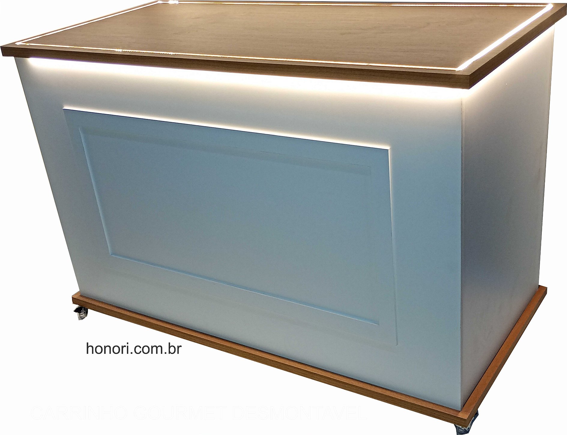 Carrinho Gourmet Desmontável - Marcenaria Honori