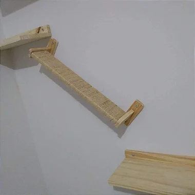 arranhador para gatos de prender na parede cisal madeira pinus brinquedo de parede para gatos peça de circuiro