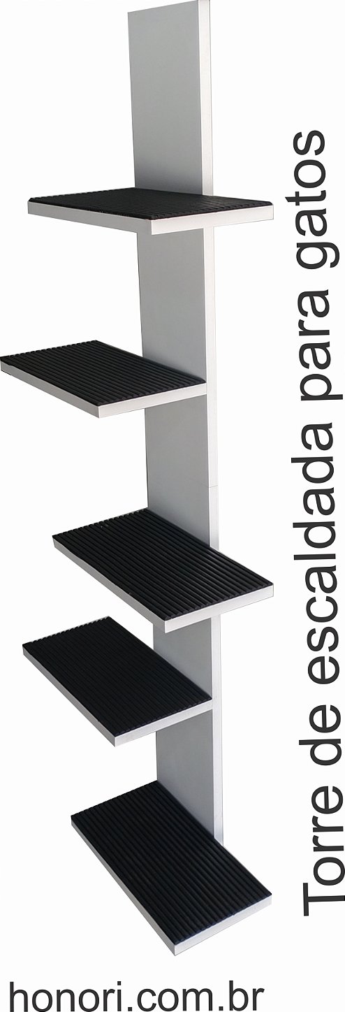 Torre de escalada para gatos em mdf para pendurar na porta - marcenaria honori