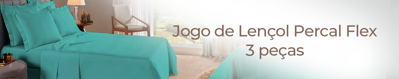 Lençol 3 Peças 400 Fios Percal Flex