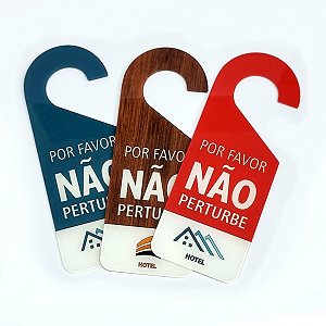 Kit 5 Placas Aviso de Porta Personalizada