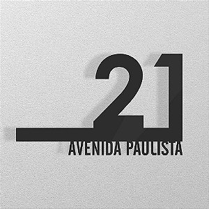 Número Para Casa Moderno Com Endereço