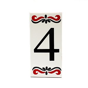 Número 4 Para Casa Em Cerâmica Espanha