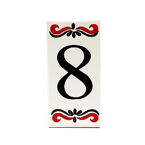 Número 8 Para Casa Em Cerâmica Espanha