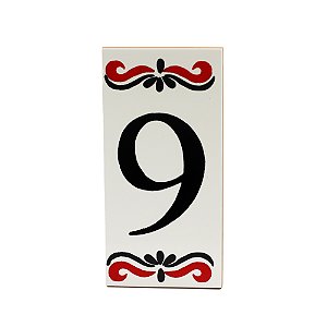 Número 9 Para Casa Em Cerâmica Espanha