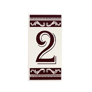 Número 2 Para Casa Em Cerâmica Turquia