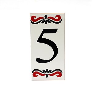 Número 5 Para Casa Em Cerâmica Turquia
