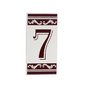 Número 7 Para Casa Em Cerâmica Turquia