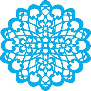 Stencil Mandala Flor - 30,5x30,5cm