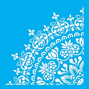 Stencil Mandala Gr Ponta de Lança - 30,5x30,5cm
