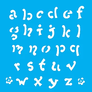 Stencil Alfabeto V 1.75Cm - 14x14cm