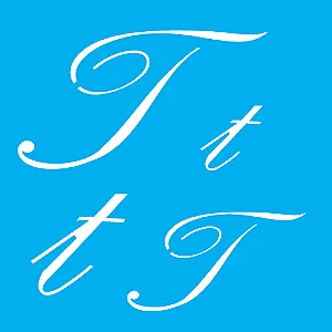 Stencil Manuscrito T - 14x14cm