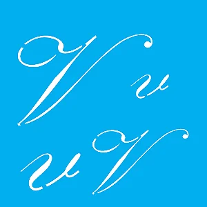 Stencil Manuscrito V - 14x14cm